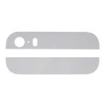 SCOCCA VETRO vetrino posteriore per iPhone 5s BIANCO adesivi back cover batteria