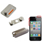 KIT 3 TASTI VOLUME MUTE ON OFF ESTERNI per IPHONE 4 4s VIBRAZIONE ACCENSIONE 