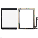 VETRO TOUCHSCREEN ASSEMBLATO per iPad 4 touch screen tasto home biadesivo NERO