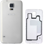 SCOCCA posteriore per Samsung Galaxy S5 SM G900 bianco back cover copri batteria 
