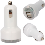 ALIMENTATORE CARICABATTERIA PER AUTO DOPPIA USB 1A 2A PER SMARTPHONE E TABLET