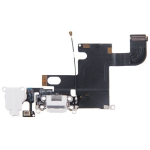 CONNETTORE di carica ricarica completo di flat audio per iPhone 6 bianco dock microfono