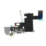 CONNETTORE di carica ricarica completo di flat audio per iPhone 6 nero dock microfono