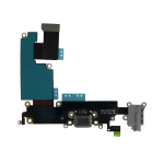 CONNETTORE di carica ricarica completo di flat audio per iPhone 6 Plus nero dock microfono