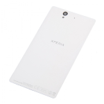 SCOCCA posteriore per Sony Xperia Z1 LT39I LT39H L39H C6903 bianco back cover copri batteria vetro