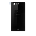 SCOCCA posteriore per Sony Xperia Z3 Compact D5803 nero back cover copri batteria vetro