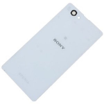 SCOCCA posteriore per Sony Xperia Z1 Compact D5503 bianco back cover copri batteria vetro