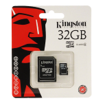 SCHEDA DI MEMORIA Kingston microSD 32GB con adattatore SD C4