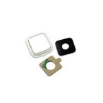 LENTE VETRO FOTOCAMERA POSTERIORE BACK per SAMSUNG GALAXY Note 4 N910F BIANCO camera vetrino retro