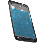 TELAIO CENTRALE per Samsung n7000 Galaxy Note metal silver plate MIDDLE FRAME nero