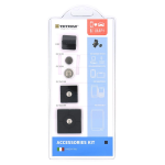 TETRAX ACCESSORIES KIT NERO ACCESSORI RICAMBI XVENT CLIP 35x35 25x25 14 11 MM