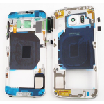 CORNICE TELAIO CENTRALE per Samsung G920 G920F Galaxy S6 middle plate FRAME BIANCO TASTI
