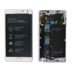 DISPLAY LCD ORIGINALE Samsung N915F Note EDGE BIANCO touch vetro schermo completo
