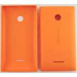 SCOCCA posteriore per Nokia Lumia 435 arancione back cover copri batteria