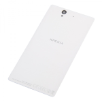 SCOCCA posteriore per Sony Xperia Z C6603 L36H bianco back cover copri batteria vetro 