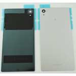 SCOCCA posteriore per Sony Xperia Z5 E6653 SILVER grey back cover copri batteria vetro 