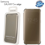CUSTODIA CLEAR VIEW COVER originale Samsung EF-ZG935CF per GALAXY S7 EDGE GOLD ORO