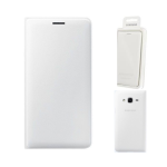 CUSTODIA Flip Wallet originale Samsung EF-WJ320PWE per Galaxy J3 Cover Slim Bianco Bianca