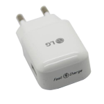 Caricabatteria Travel RETE originale LG MCS-05ED 1.8A FAST CHARGER USB PER OPTIMUS BIANCO