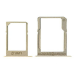 CARRELLO SCHEDA SIM + MICROSD Carrellino Samsung A3 A5 A7 A300 A500 A700 ORO GOLD