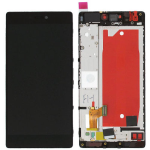 LCD DISPLAY + TOUCH + FRAME COMPLETO PER HUAWEI P8 NERO touchscreen vetro