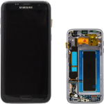 DISPLAY LCD ORIGINALE Samsung G935F Galaxy S7 EDGE NERO vetrino touch vetro schermo