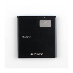 BATTERIA originale ricambio Sony BA800 per Xperia S LT26i V LT25i cf bulk 1750mAh