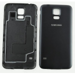 SCOCCA posteriore per Samsung Galaxy S5 NEO SM G903F nero back cover copri batteria 