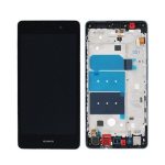 LCD DISPLAY + TOUCH + FRAME COMPLETO PER HUAWEI P8 LITE NERO ALE-L21  touchscreen vetro