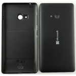 SCOCCA posteriore per Nokia Lumia 540 nero back cover copri batteria con tasti 