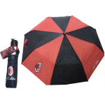 MINI OMBRELLO MANUALE ANTIVENTO 54CM PER LA PIOGGIA MILAN rosso nero