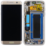 DISPLAY LCD ORIGINALE Samsung G935F Galaxy S7 EDGE GOLD oro vetrino touch vetro schermo