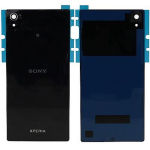 SCOCCA posteriore per Sony Xperia Z5 E6653 NERO back cover copri batteria vetro 