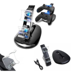 CARICATORE CONTROLLER PLAYSTATION 4 DOPPIA STAZIONE DOCKS PS4 LINQ JOYPAD