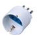 MACH POWER ADATTATORE SPINA 16A 2P+T - PRESA SCHUKO 10A 2P+T BIANCA MP-SA1007
