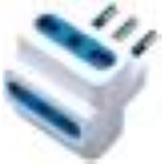 MACH POWER ADATTATORE TRIPLO SPINA 10A 2P+T - 3 PRESE 10/16A BIANCA MP-SA1025