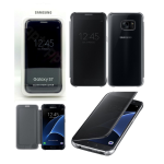 CUSTODIA CLEAR VIEW COVER originale Samsung EF-ZG930CBE per GALAXY S7 BLACK NERO