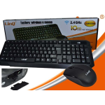 KIT MOUSE E TASTIERA LINQ WIRELESS 2.4GHz DESKTOP WI FI USB mk1338