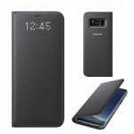 CUSTODIA LED VIEW COVER Originale Samsung EF-NG955PBE Per Galaxy S8+ Plus G955F Cover Pelle Nera