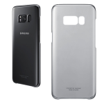 CUSTODIA CLEAR COVER Originale Samsung EF-QG950CBE Per Galaxy S8 G950F Trasparente Slim Nera
