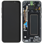 DISPLAY LCD ORIGINALE Samsung G955F Galaxy S8 PLUS NERO vetrino touch vetro schermo