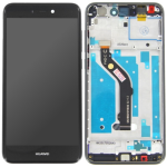 LCD DISPLAY + TOUCH + FRAME COMPLETO PER HUAWEI P8 LITE 2017 NERO PRA-LX3 LX1 LA1  touchscreen vetro