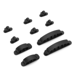 PORTA CAVI DA SCRIVANIA VULTECH CO-02 IN PLASTICA ABS - ADESIVO 3M - 10 PZ (EOL)