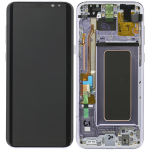 DISPLAY LCD ORIGINALE Samsung G955F Galaxy S8 PLUS VIOLET vetrino touch vetro schermo
