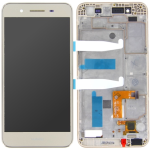 LCD DISPLAY + TOUCH + FRAME COMPLETO PER HUAWEI P8 LITE SMART GOLD oro GR3 touchscreen vetro