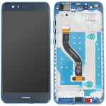 LCD DISPLAY + TOUCH + FRAME COMPLETO PER HUAWEI P10 LITE BLU WAS-LX1A LX1  touchscreen vetro