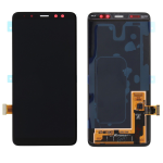 DISPLAY LCD ORIGINALE Samsung A530 Galaxy A8 2018 NERO vetrino touch vetro schermo