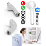 CUFFIA AURICOLARE WIRELESS BLUETOOTH HBQ i7R BIANCO COMPATIBILE CON ANDROID IOS