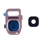 LENTE VETRO FOTOCAMERA POSTERIORE BACK per SAMSUNG GALAXY S7 EDGE G935 ROSA camera vetrino retro
