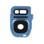 LENTE VETRO FOTOCAMERA POSTERIORE BACK per SAMSUNG GALAXY S7 EDGE G935 BLU camera vetrino retro